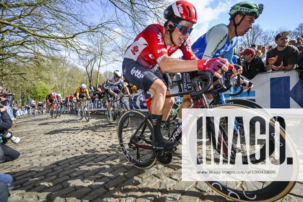 Gent - Wevelgem in Flanders Fields 2025 WEVELGEM, BELGIUM - MARCH 30 : Segaert Alec (BEL) of Lotto in action pictured during 87th edition of the UCI World Tour Gent - Wevelgem in Flanders Fields cycling race for Men Elite with start in Ieper and finish in Wevelgem after 250 km on March 30, 2025 in Wevelgem, Belgium, 30 03 2025 ( Motordriver Guy De Vuyst - Wevelgem Belgium