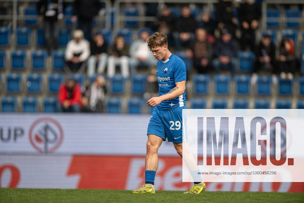 Dominik Masek during Chance league match, 1. FC Slovacko - Slovan Liberec , 30. march 2025, Stadium Miroslava Valenty, Uherske Hradiste, Czech republic