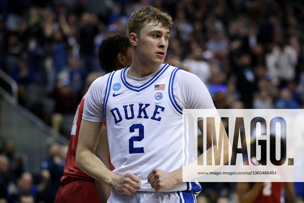COOPER FLAGG 2 of the Duke Blue Devils reacts during the first half against the Alabama Crimson Tide in their Elite Eight matchup at the Prudential Center. NCAA, College League, USA Basketball 2025: Duke 85:65 Alabama - ZUMA 20250329_mda_l223_079