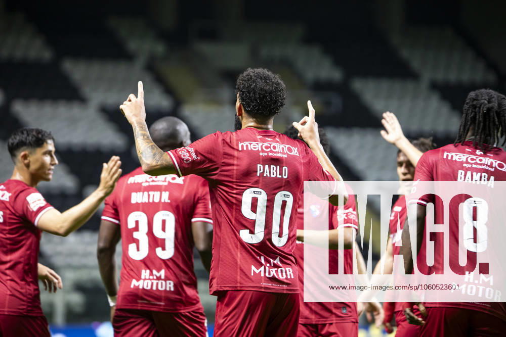 Boavista FC v Gil Vicente FC - Liga Portugal Betclic Pablo for Gil Vicente FC celebrates scoring goals in the Portuguese Primeira Liga soccer match between Boavista FC and Gil Vicente at Estadio do Bessa in Porto, Portugal, on April 1, 2025. Porto Portugal