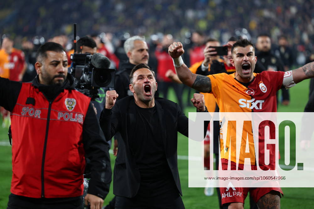 Mourinho grabs Galatasaray manager s nose after Fenerbahce defeat in Istanbul Fenerbahce v Galatasaray during the Turkish Cup, Quarter Final at Sukru Saracoglu, in Istanbul, Turkey, on April 2, 2025 . Fenerbahce coach Jose Mourinho reacts as Fenerbahce and Galatasaray players clash. A mass scuffle had broken out between both sets of players, with the referee sending three players off, two from Galatasaray, and after the final whistle Mourinho appeared to pinch Okan Buruk s nose who then fell dramatically to the ground. Photo by Saycan DIA Images ABACAPRESS.COM Istanbul Turkey