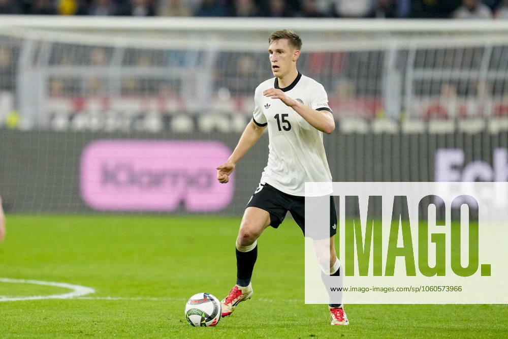 Nico Schlotterbeck Germany controls the ball during the UEFA Nations League Quarterfinal Leg Two match between Germany and Italy at Football Stadium Dortmund on March 23, 2025 in Dortmund, Germany