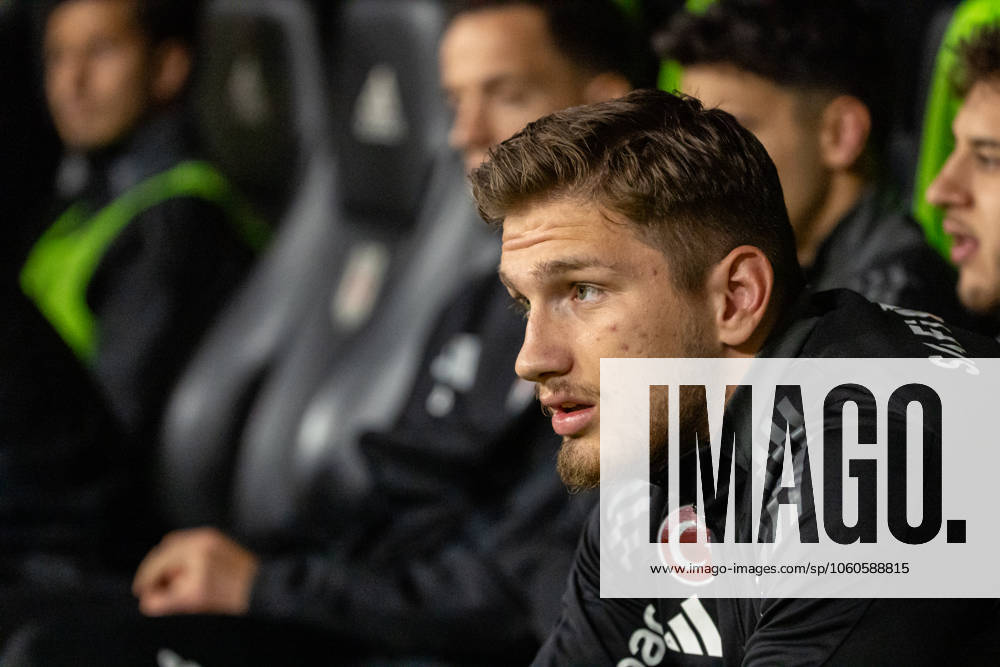 Besiktas v Goztepe - Ziraat Turkish Cup - Quarter Final Semih Kilicsoy from Besiktas remains seated on the substitutes bench during the match between Besiktas and Goztepe at the the quarter final of Turkish Cup. The match took place at Tupras Stadium on April 3, 2025 Istanbul Istanbul Turkey