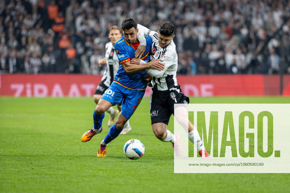 Besiktas v Goztepe - Ziraat Turkish Cup - Quarter Final Milot Rashica from Besiktas fights for the ball during the match between Besiktas and Goztepe at the the quarter final of Turkish Cup. The match took place at Tupras Stadium on April 3, 2025 Istanbul Istanbul Turkey