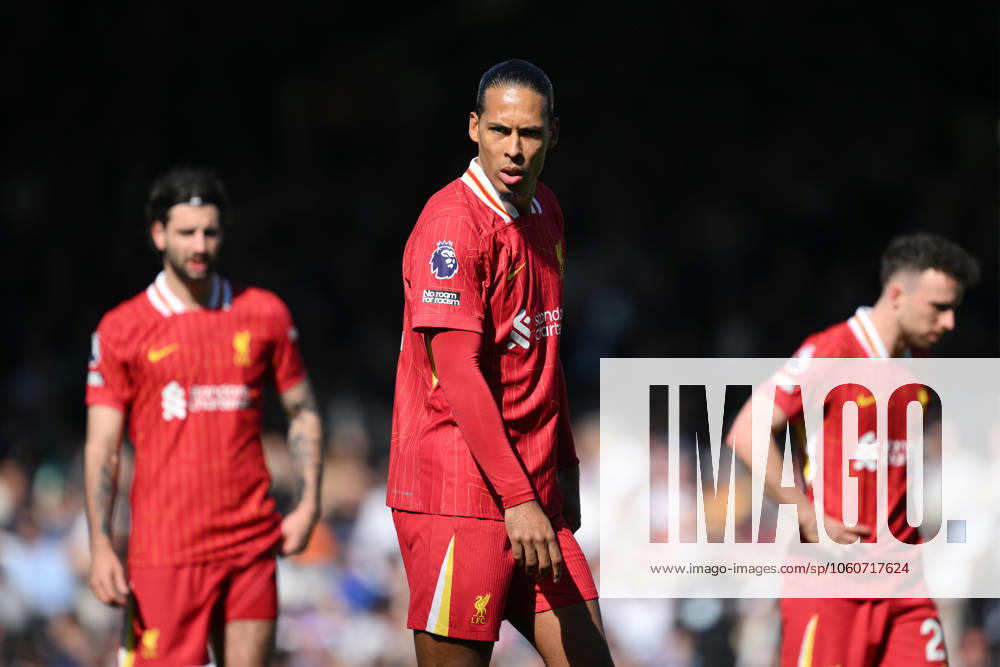 Football - 2024 2025 Premier League - Fulham vs Liverpool - Craven Cottage - Sunday 6th April 2025. Liverpool s Virgil van Dijk. COLORSPORT Ashley Western