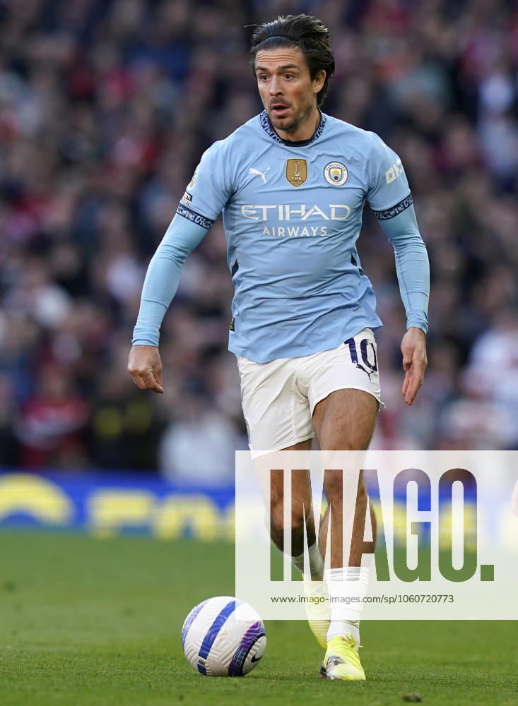 Manchester, England, 6th April 2025. Jack Grealish of Manchester City during the Manchester United, ManU vs Manchester City Premier League match at Old Trafford, Manchester. Picture credit should read: Andrew Yates Sportimage . SPI_100_AY_United_City SPI-3814-0101