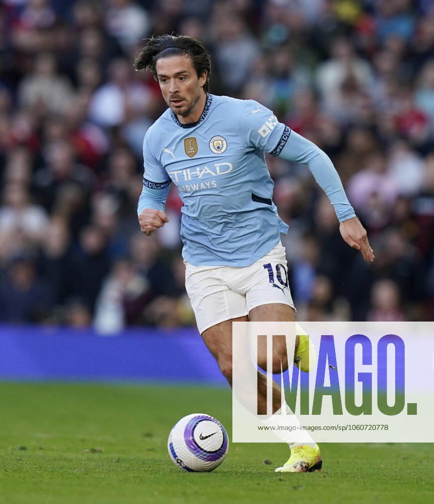 Manchester, England, 6th April 2025. Jack Grealish of Manchester City during the Manchester United, ManU vs Manchester City Premier League match at Old Trafford, Manchester. Picture credit should read: Andrew Yates Sportimage . SPI_105_AY_United_City SPI-3814-0106