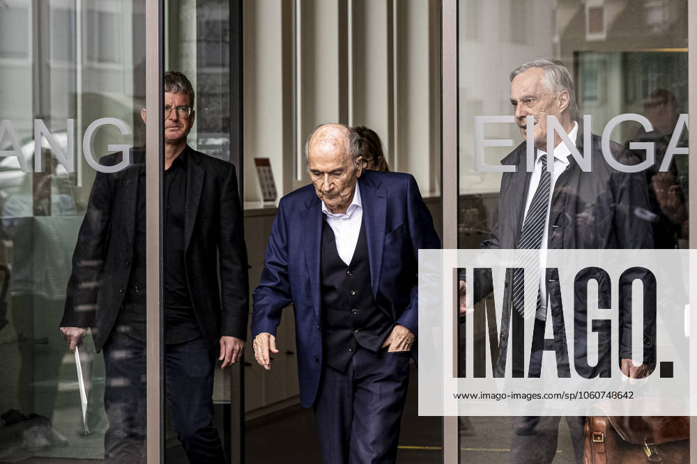Former FIFA president Sepp Blatter reacts when leaving the courthouse after the verdict of an appeal by Swiss Attorney General s office against former UEFA and FIFA presidents over a suspected fraudulent payment, in Muttenz, Basel, on March 25, 2025 Muttenz Muttenz Court Basel Switzerland