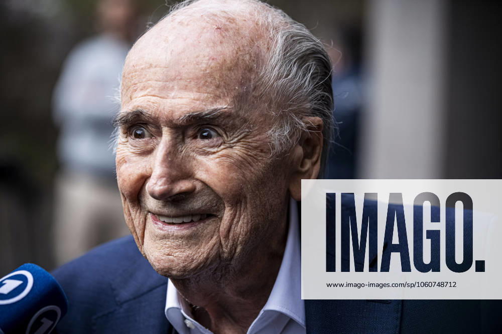 Former FIFA president Sepp Blatter reacts when leaving the courthouse after the verdict of an appeal by Swiss Attorney General s office against former UEFA and FIFA presidents over a suspected fraudulent payment, in Muttenz, Basel, on March 25, 2025 Muttenz Muttenz Court Basel Switzerland