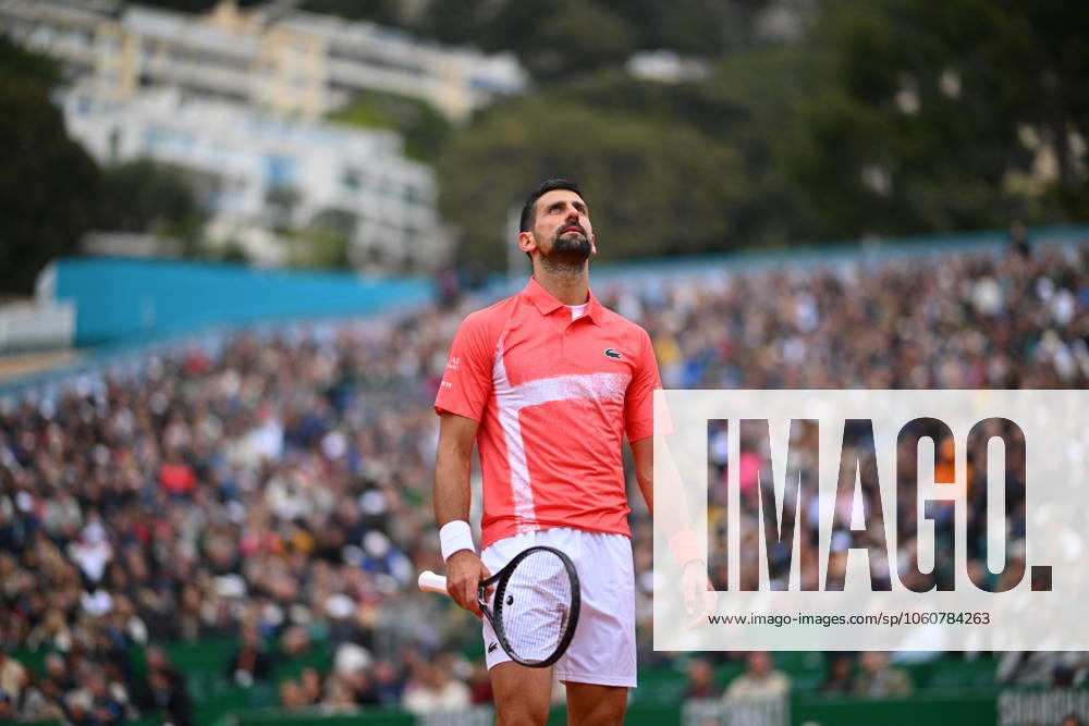 Rolex Monte-Carlo 2025 Masters 1000 - Day 4 Novak Djokovic (SRB) during his first round match at the Monaco Rolex Masters in Monte Carlo, on April, 9, 2025. Photo by Corinne Dubreuil ABACAPRESS.COM Monte-Carlo Monaco