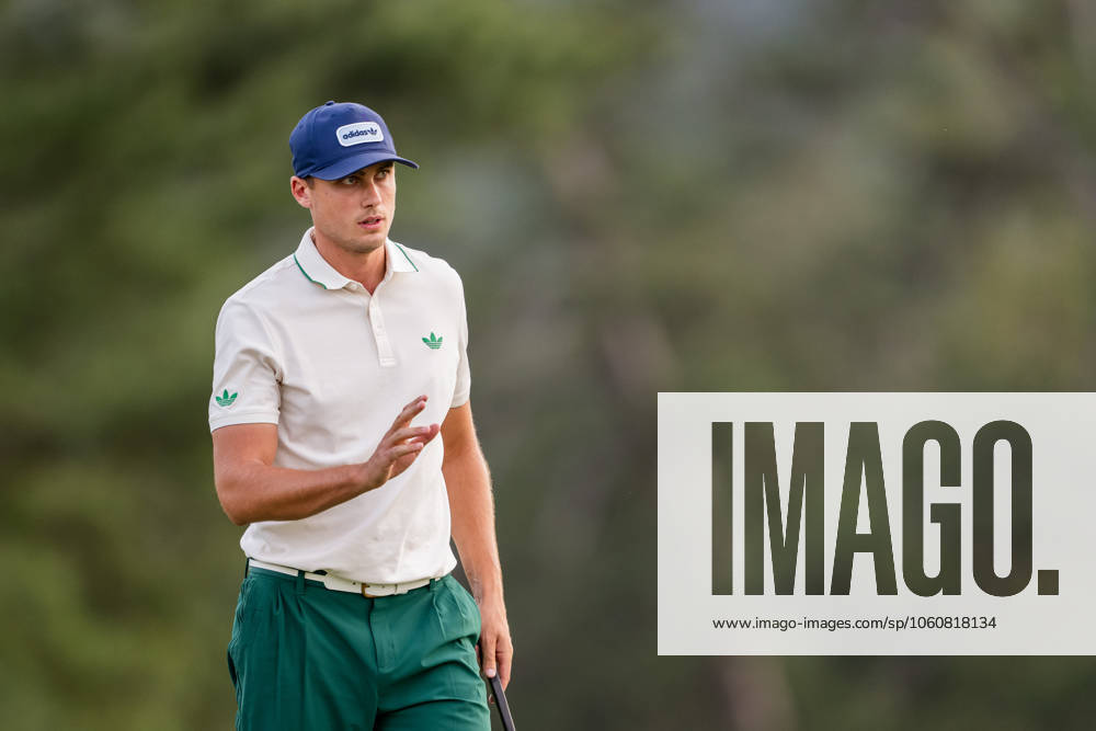 Ludvig Aberg of Sweden celebrates on the 18th green ,during the first round of the 2025 Masters Golf Tournament on April 10, 2025 in Augusta Photo Petter Arvidson BILDBYRAN kod PA PA1007 bbeng golf masters the masters augusta us masters sverige jubel