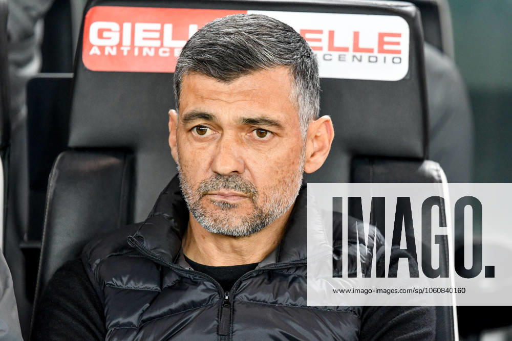 Milan s Head Coach Sergio Conceicao portrait during Udinese Calcio vs AC Milan, Italian soccer Serie A match in Udine, Italy, April 11 2025