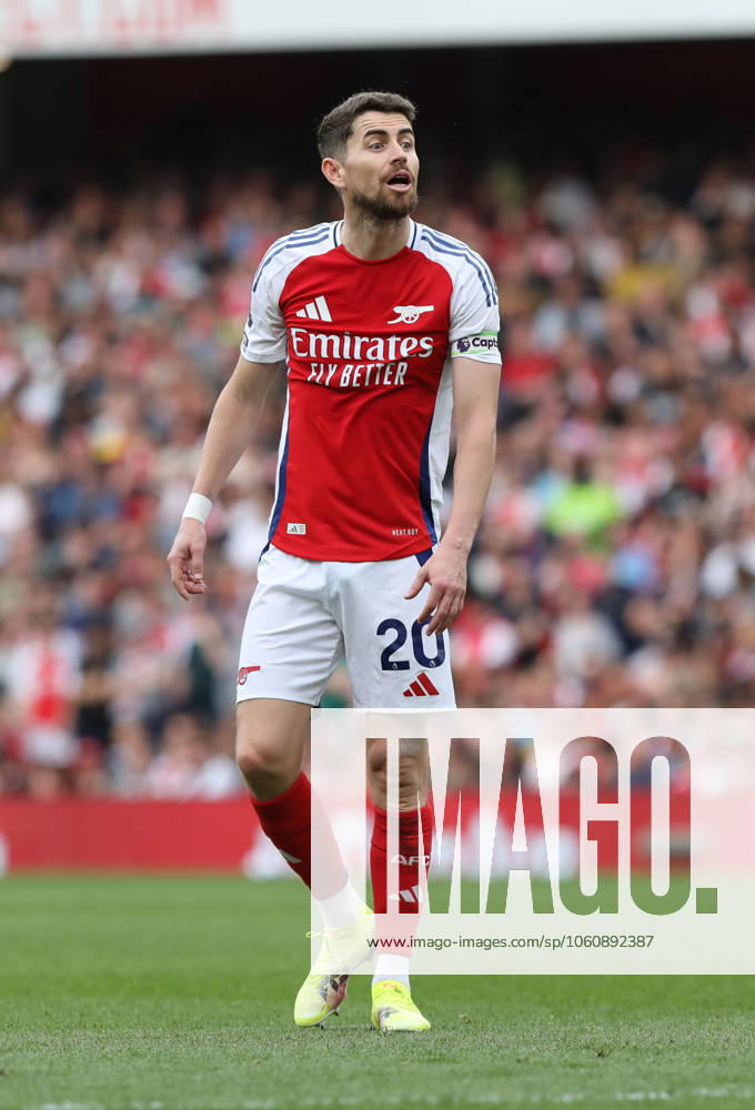 Arsenal v Brentford, London, UK - 12 Apr 2025 Jorginho of Arsenal during the Premier League match between Arsenal and Brentford at Emirates Stadium, Highbury, London on 12 April 2025. London Emirates Stadium London GBR