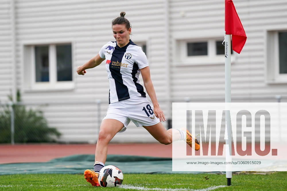 Zurich, Letzigrund, Women s Super League Quarterfinal 1 FC Zurich FC St Gallen 1879, 18 Viktoria Szabo FC Zurich shoots the ball Zurich Letzigrund Zurich Switzerland