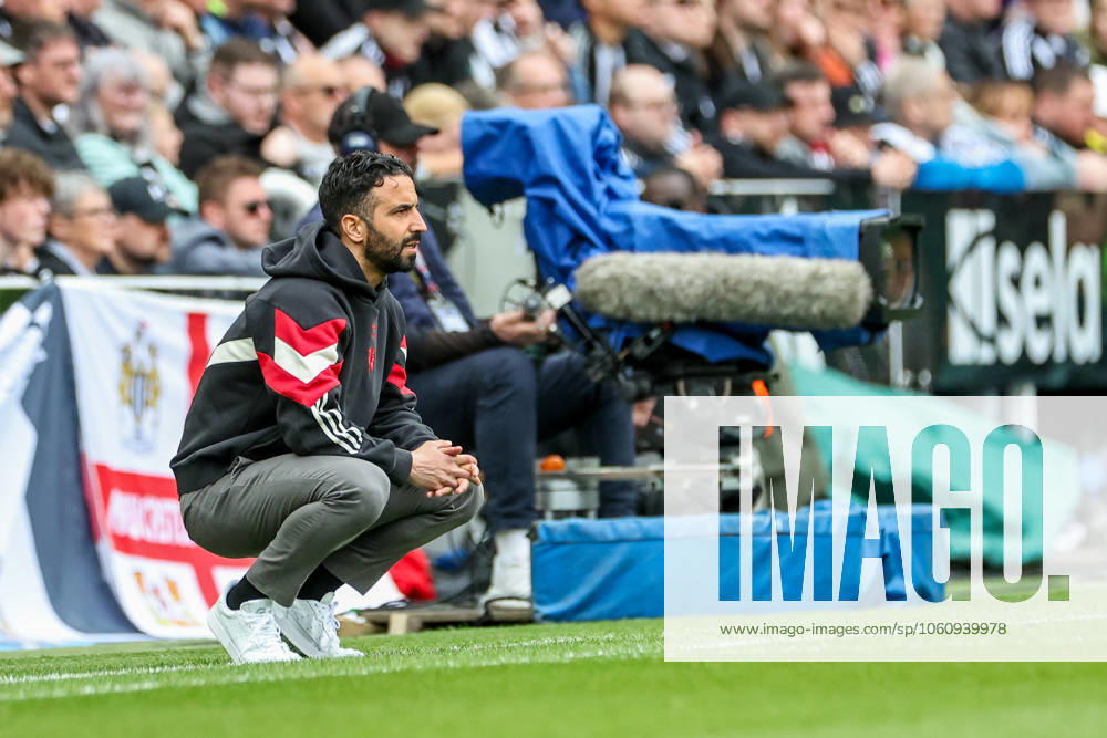 Premier League Newcastle United v Manchester United, ManU Ruben Amorim of Manchester United looks on during the Premier League match Newcastle United vs Manchester United at St. James s Park, Newcastle, United Kingdom, 13th April 2025 (Photo by Mark Cosgrove News Images) Newcastle St. James s Park Tyne and Wear United Kingdom
