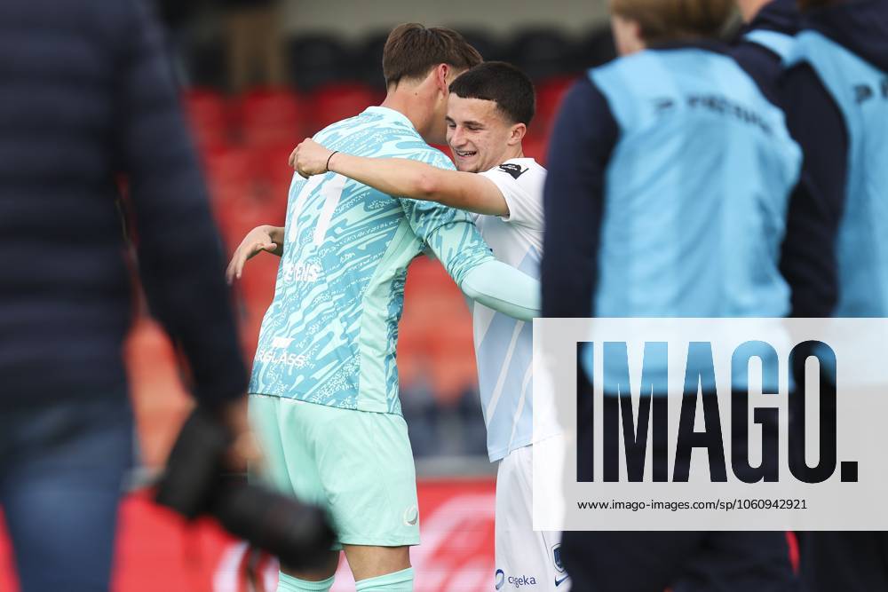 Genk s goalkeeper Brent Stevens pictured after a soccer match between RFC Liege and Jong Genk, Sunday 13 April 2025 in Liege, on day 29 of the 2024-2025 Challenger Pro League 1B second division of the Belgian championship. NATACHAxFREISEN x120732574x