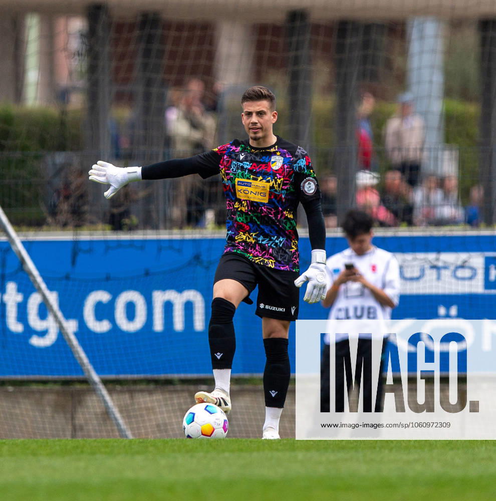 Soccer, Men, Season 2024 2025, Regionalliga Nordost 29 Matchday , Hertha BSC II FC Carl Zeiss Jena, Goalkeeper Alexios Dedidis Carl Zeiss Jena , 13 04 2025,