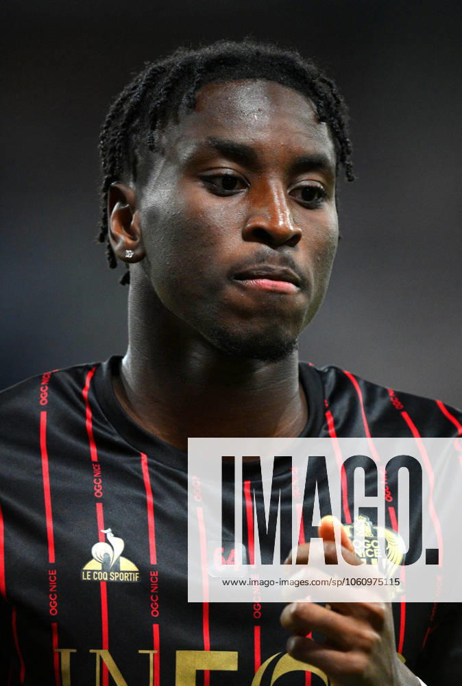 OGC Nice v FC Nantes - Ligue 1 McDonald s Moise Bombito of OGC Nice before the Ligue 1 match between OGC Nice and FC Nantes at Allianz Riviera Stadium on April 4, 2025 in Nice, France. Nice Allianz Riviera South-Eastern France France