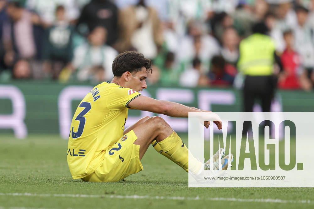 ESP: Real Betis - Villarreal CF. La Liga EA Sports. Date 31 Sergi Cardona of Villarreal CF during the La Liga EA Sports, date 31 between Real Betis and Villarreal CF played at Benito Villamarin Stadium on April 13, 2024 in Sevilla, Spain. kpng