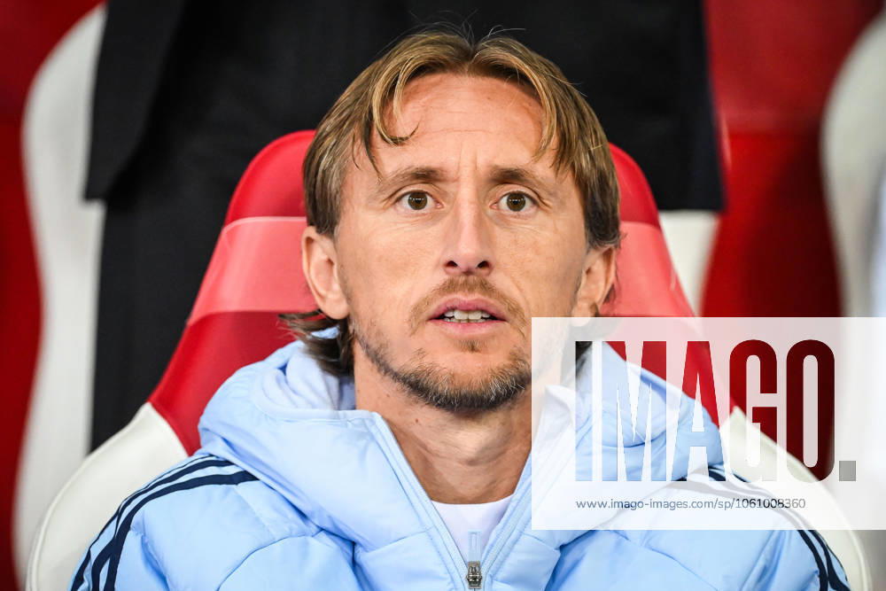 Villeneuve-D ascq, France, France: Luka MODRIC of Real Madrid during the UEFA Champions League, League Phase MD2 match between Lille OSC (LOSC) and Real Madrid at Pierre Mauroy Stadium on October 02, 2024 in Villeneuve-d Ascq near Lille, France. Villeneuve-D ascq France - ZUMAm308 20241002_zsp_m308_095