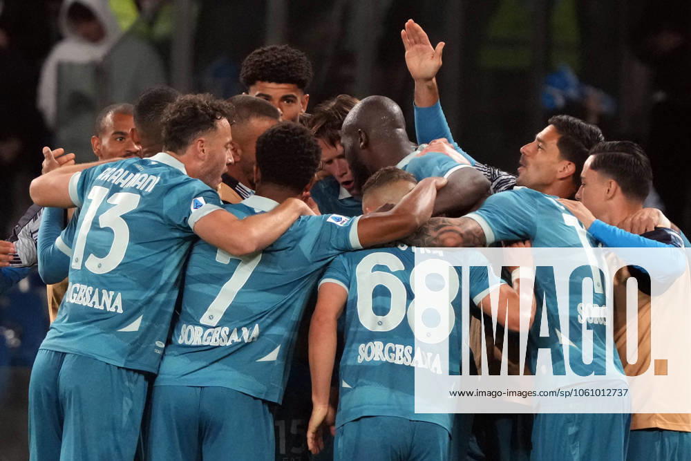 NAPLES, ITALY - APRIL14: Romelu Lukaku of SSC Napoli during the Serie A match between SSC Napoli and Empoli FC at Stadio Diego Armando Maradona on April 14, 2025 in Naples, Italy