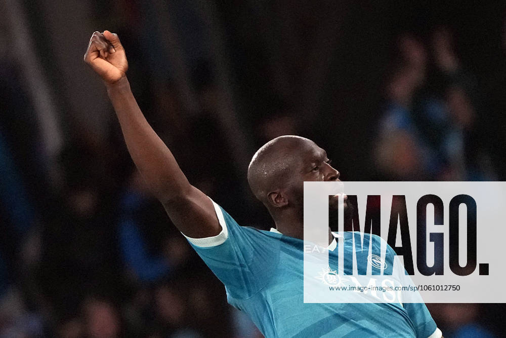 NAPLES, ITALY - APRIL14: Romelu Lukaku of SSC Napoli during the Serie A match between SSC Napoli and Empoli FC at Stadio Diego Armando Maradona on April 14, 2025 in Naples, Italy