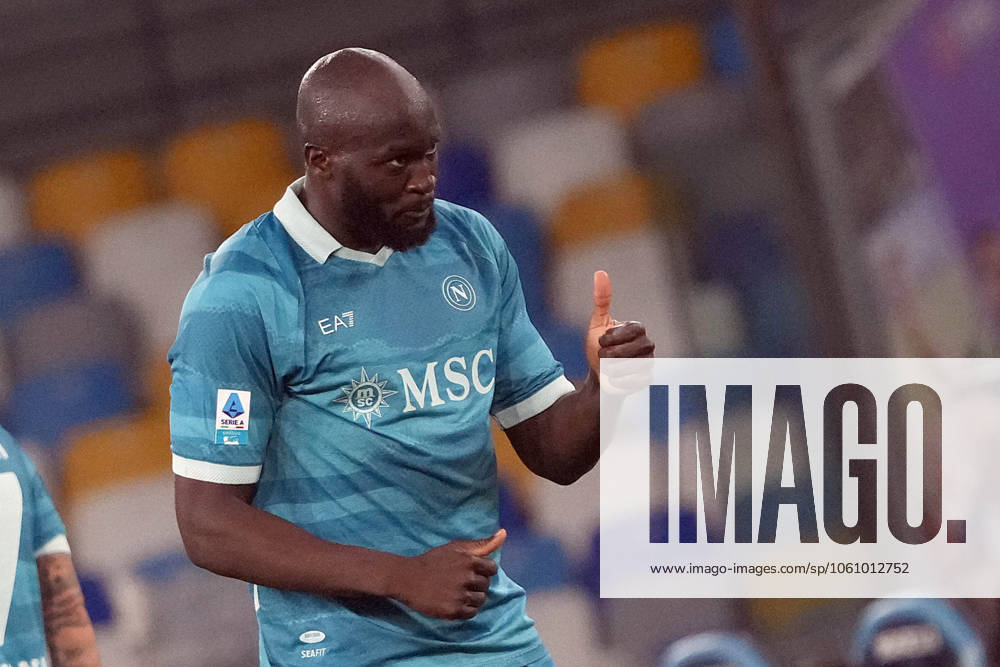NAPLES, ITALY - APRIL14: Romelu Lukaku of SSC Napoli during the Serie A match between SSC Napoli and Empoli FC at Stadio Diego Armando Maradona on April 14, 2025 in Naples, Italy