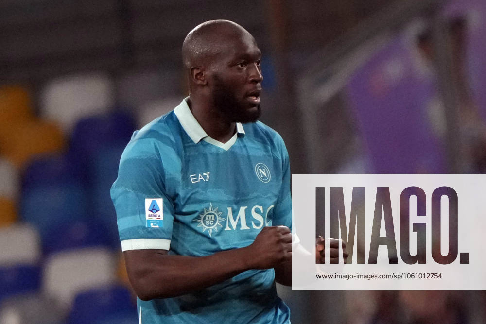 NAPLES, ITALY - APRIL14: Romelu Lukaku of SSC Napoli during the Serie A match between SSC Napoli and Empoli FC at Stadio Diego Armando Maradona on April 14, 2025 in Naples, Italy