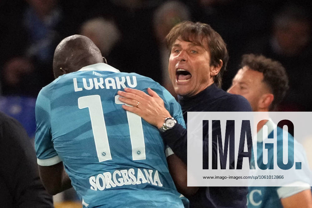 NAPLES, ITALY - APRIL14: Romelu Lukaku of SSC Napoli during the Serie A match between SSC Napoli and Empoli FC at Stadio Diego Armando Maradona on April 14, 2025 in Naples, Italy