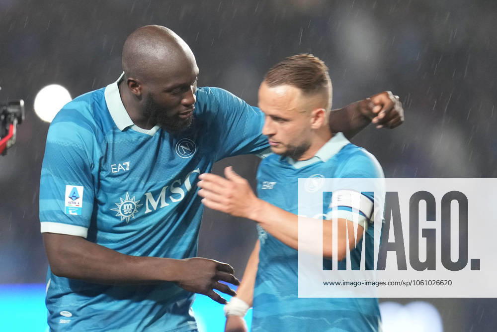 NAPLES, ITALY - APRIL14: Romelu Lukaku of SSC Napoli during the Serie A match between SSC Napoli and Empoli FC at Stadio Diego Armando Maradona on April 14, 2025 in Naples, Italy