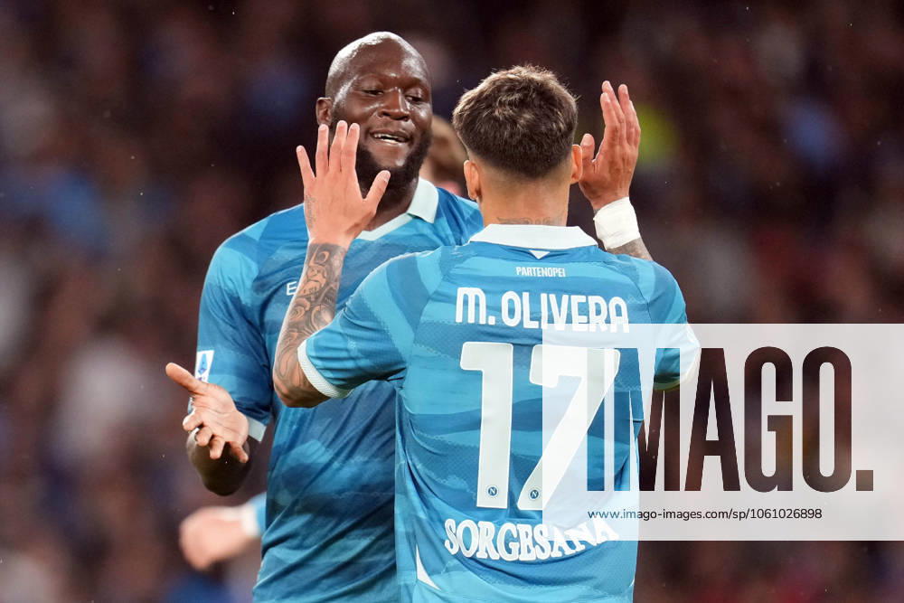 NAPLES, ITALY - APRIL14: Romelu Lukaku of SSC Napoli during the Serie A match between SSC Napoli and Empoli FC at Stadio Diego Armando Maradona on April 14, 2025 in Naples, Italy