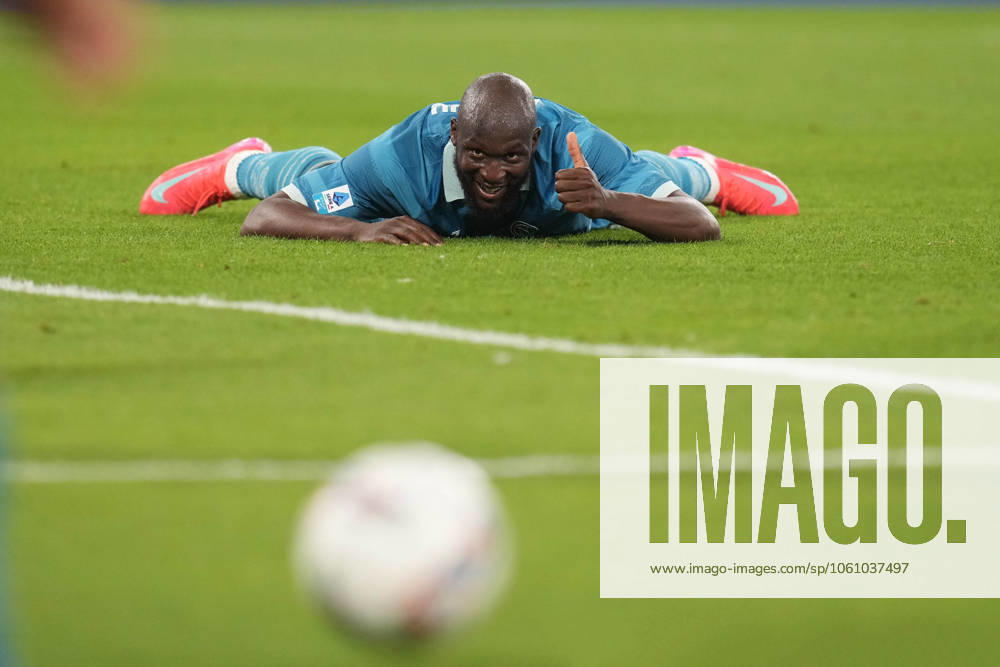 NAPLES, ITALY - APRIL14: Romelu Lukaku of SSC Napoli during the Serie A match between SSC Napoli and Empoli FC at Stadio Diego Armando Maradona on April 14, 2025 in Naples, Italy