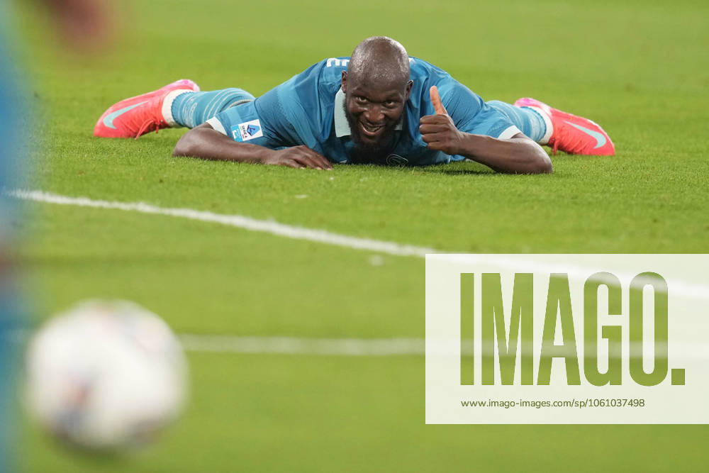 NAPLES, ITALY - APRIL14: Romelu Lukaku of SSC Napoli during the Serie A match between SSC Napoli and Empoli FC at Stadio Diego Armando Maradona on April 14, 2025 in Naples, Italy