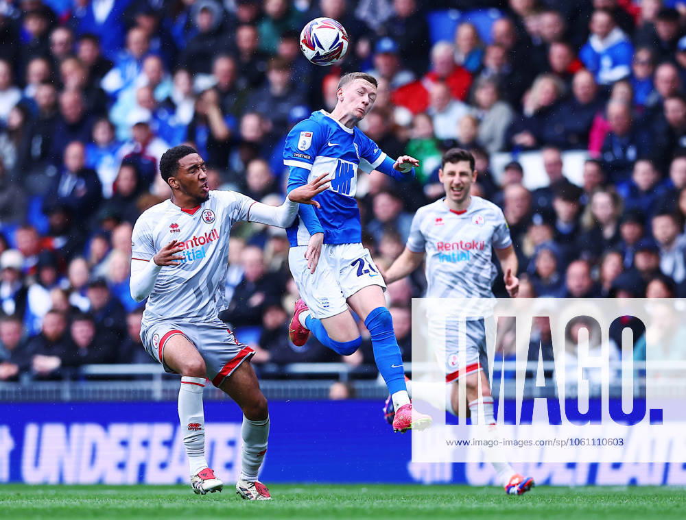 Jay Stansfield of Birmingham City Birmingham City v Crawley Town, EFL Sky Bet League One, Football, St. Andrew s @ Knighthead Park, Birmingham, UK - 18 Apr 2025
