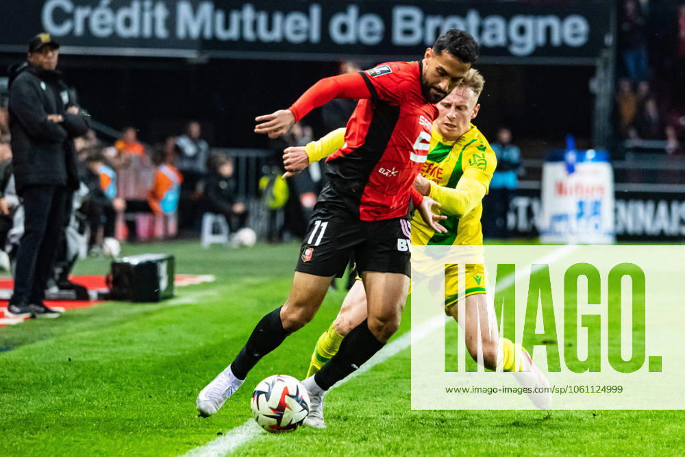 Moussa Tamari (Stade Rennais) Nicolas Cozza (FC NANTES)