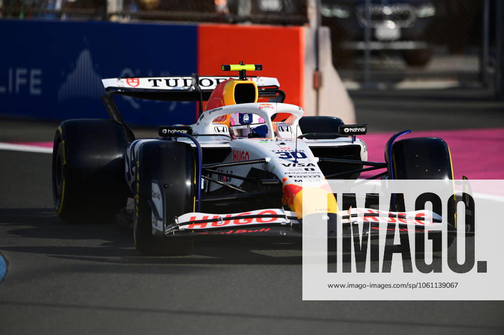 F1 Grand Prix of Saudi Arabia - Practice Liam Lawson of Visa Cash-Up Racing Bulls runs during free practice of the Saudi Arabia GP, the 5th round of the Formula 1 World Championship, WM, Weltmeisterschaft at Jeddah Corniche Circuit in Jeddah, Saudi Arabia, on April 18, 2025. Jeddah Saudia Arabia