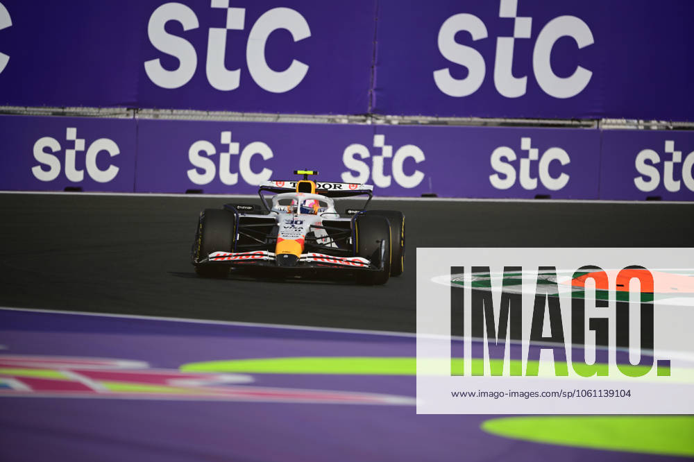 F1 Grand Prix of Saudi Arabia - Practice Liam Lawson of Visa Cash-Up Racing Bulls runs during free practice of the Saudi Arabia GP, the 5th round of the Formula 1 World Championship, WM, Weltmeisterschaft at Jeddah Corniche Circuit in Jeddah, Saudi Arabia, on April 18, 2025. Jeddah Saudia Arabia