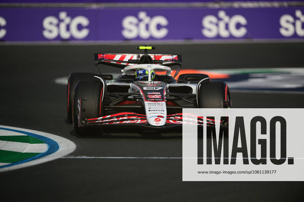 F1 Grand Prix of Saudi Arabia - Practice Oliver Bearman of Haas F1 Team runs during the free practice of the Saudi Arabia GP, the 5th round of the Formula 1 World Championship, WM, Weltmeisterschaft at Jeddah Corniche Circuit in Jeddah, Saudi Arabia, on April 18, 2025. Jeddah Saudia Arabia