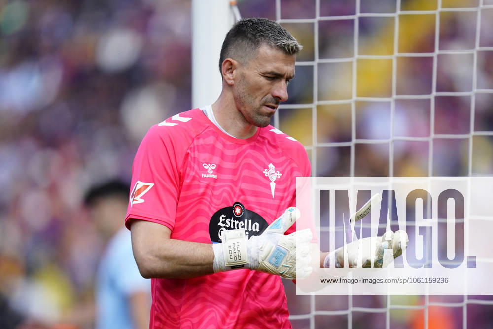 FC Barcelona, Barca - RC Celta. La Liga EA Sports match. Date 32 Vicente Guaita of RC Celta during the La Liga EA Sports match between FC Barcelona and RC Celta played at Lluis Companys Stadium on 19 April 2025 in Barcelona, Spain. kpng