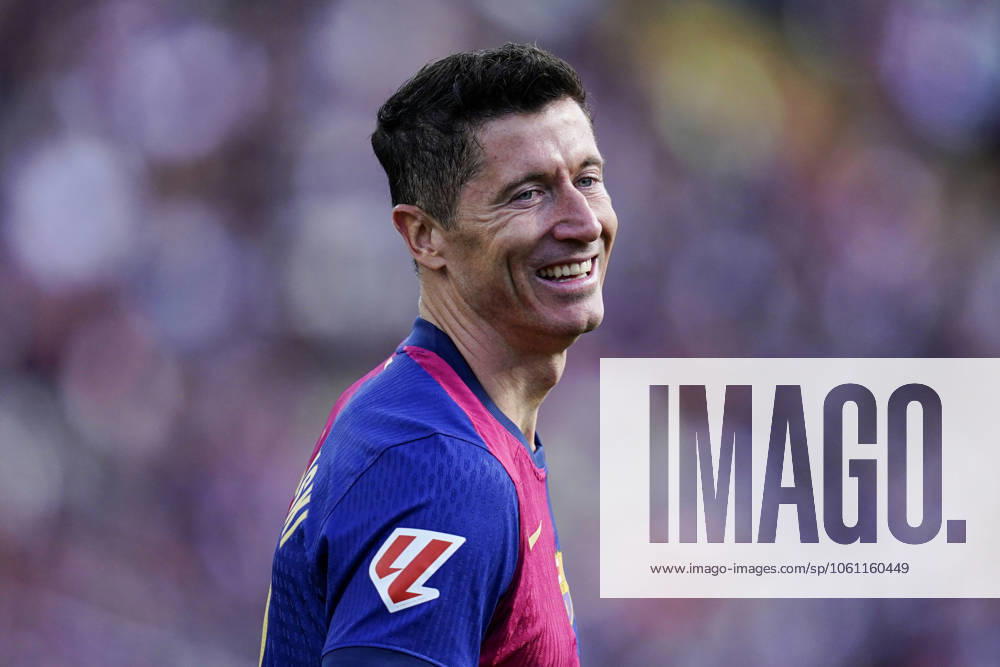 FC Barcelona, Barca - RC Celta. La Liga EA Sports match. Date 32 Robert Lewandowski of FC Barcelona during the La Liga EA Sports match between FC Barcelona and RC Celta played at Lluis Companys Stadium on 19 April 2025 in Barcelona, Spain. kpng