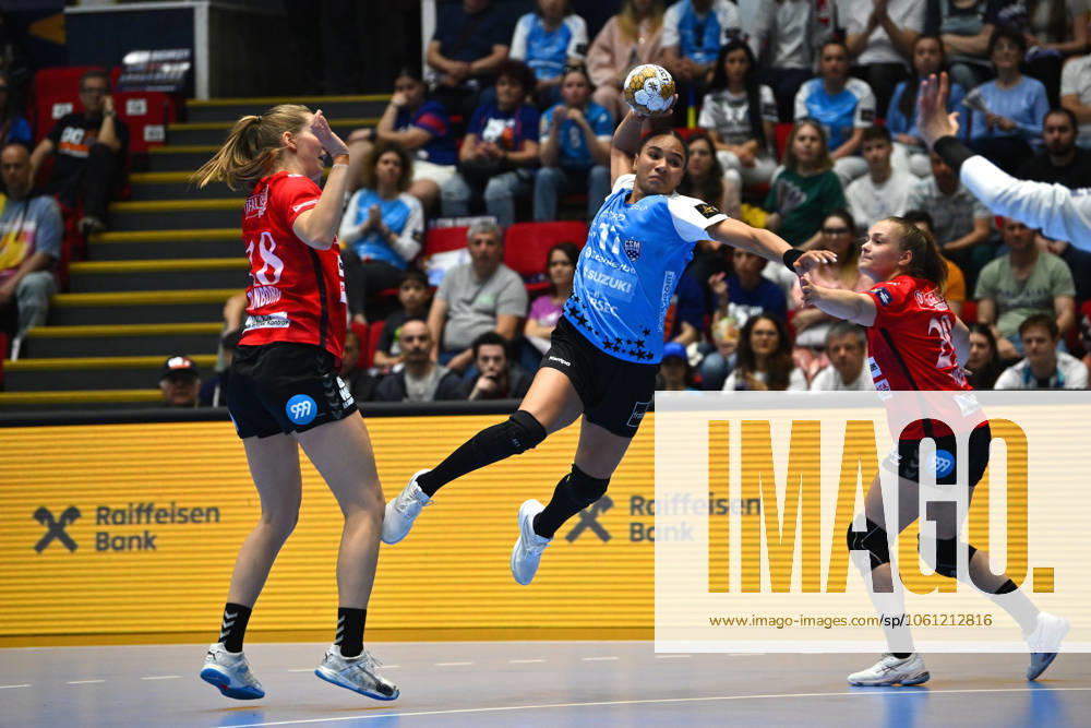 CSM Bucharest vs Team Esbjerg Elizabeth Omoregie of CSM Bucharest in action during the EHF Champions League Women 2024 25 Quarter-finals game between CSM Bucharest and Team Esbjerg in Bucharest, April 20, 2025. Alex Nicodim Imago Images