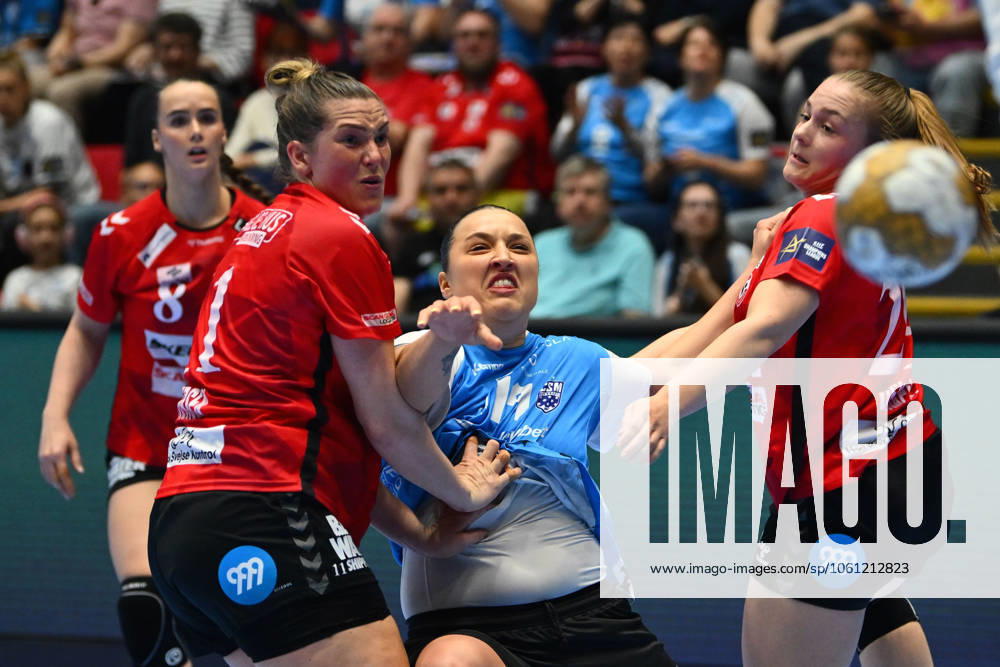 CSM Bucharest vs Team Esbjerg Evelina Eriksson of CSM Bucharest in action during the EHF Champions League Women 2024 25 Quarter-finals game between CSM Bucharest and Team Esbjerg in Bucharest, April 20, 2025. Alex Nicodim Imago Images