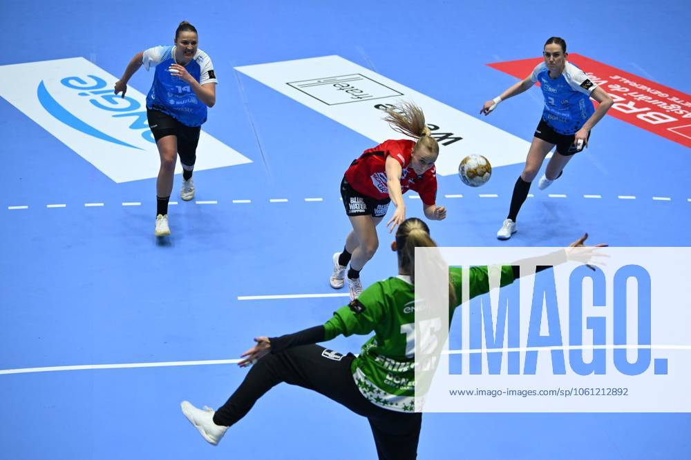 CSM Bucharest vs Team Esbjerg Henny Ella Reistad of Team Esbjerg in action during the EHF Champions League Women 2024 25 Quarter-finals game between CSM Bucharest and Team Esbjerg in Bucharest, April 20, 2025. Alex Nicodim Imago Images