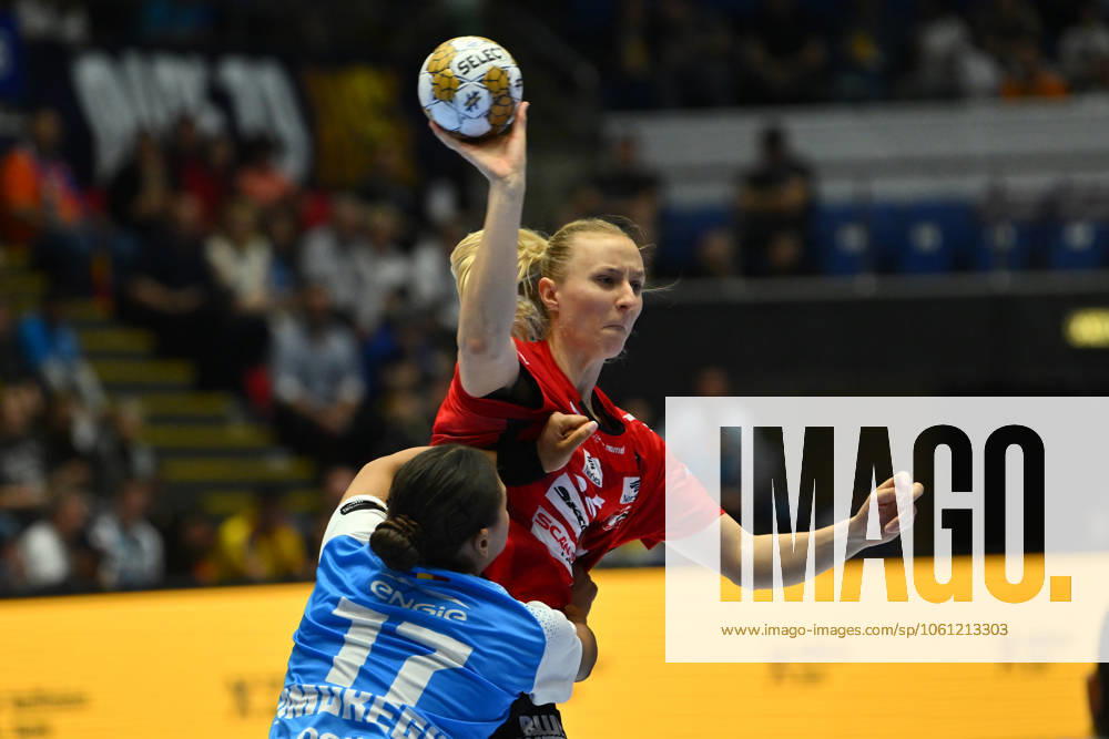 CSM Bucharest vs Team Esbjerg Henny Ella Reistad of Team Esbjerg in action during the EHF Champions League Women 2024 25 Quarter-finals game between CSM Bucharest and Team Esbjerg in Bucharest, April 20, 2025. Alex Nicodim Imago Images