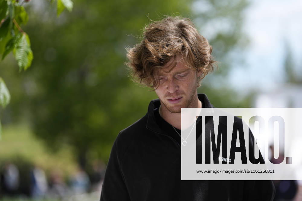 Andrey Rublev during the Mutua Madrid Open 2025, ATP, Tennis Herren Masters 1000 and WTA, Tennis Damen 1000, tennis tournament celebrated at Caja Magica on April 21, 2025 in Madrid, Spain. Madrid SPAIN - ZUMAa181 20250421_zaa_a181_023