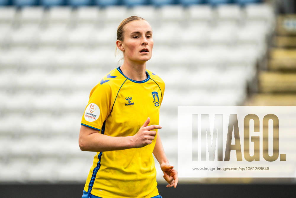 OB Q v Broendby IF, Gjensidige Kvindeliga, Odense, Denmark Odense, Denmark. 21st, April 2025. Kamilla Karlsen (12) of Broendby IF seen during the Gjensidige Kvindeliga match between OB Q and Broendby IF at Nature Energy Park in Odense. Denmark, Odense