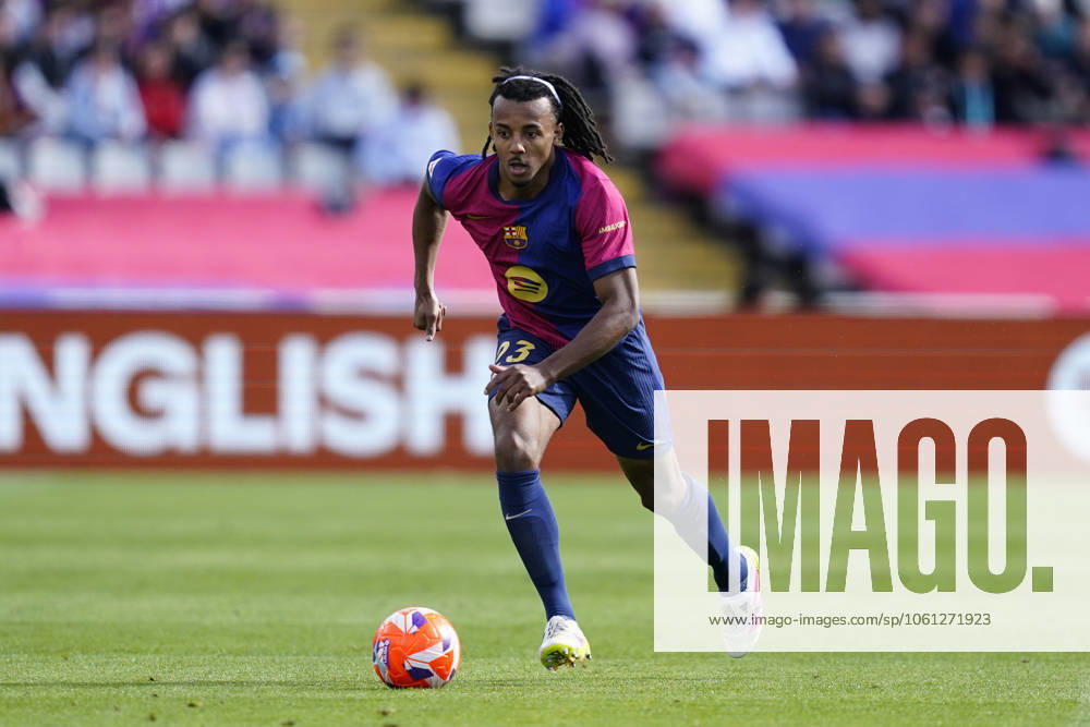 FC Barcelona, Barca - RC Celta. La Liga EA Sports match. Date 32 Jules Kounde of FC Barcelona during the La Liga EA Sports match between FC Barcelona and RC Celta played at Lluis Companys Stadium on 19 April 2025 in Barcelona, Spain. kpng