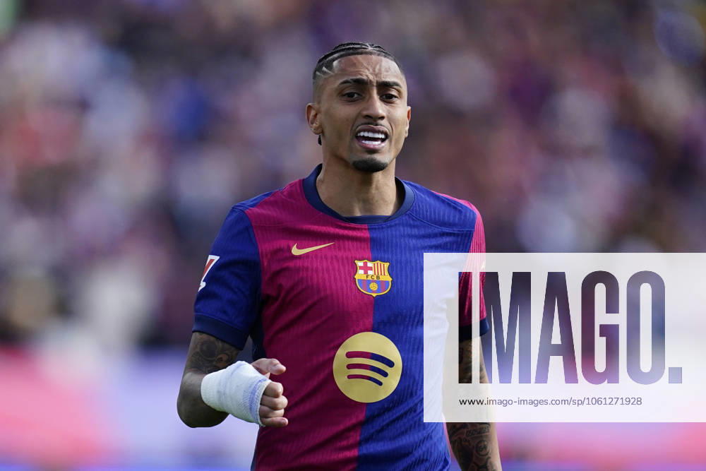 FC Barcelona, Barca - RC Celta. La Liga EA Sports match. Date 32 Raphael Dias Belloli Raphinha of FC Barcelona during the La Liga EA Sports match between FC Barcelona and RC Celta played at Lluis Companys Stadium on 19 April 2025 in Barcelona, Spain. kpng