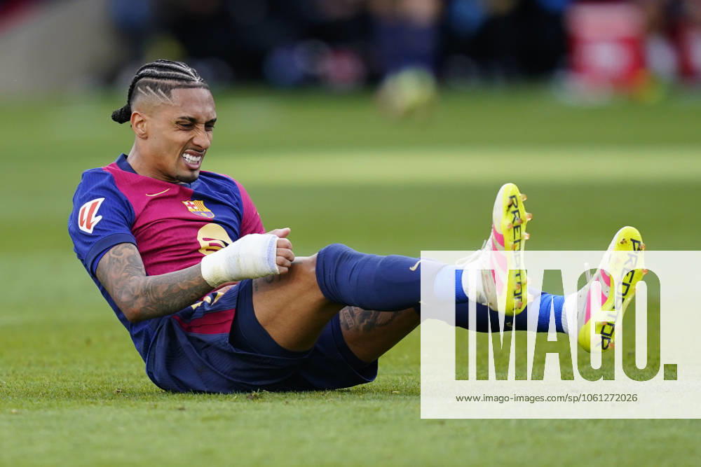 FC Barcelona, Barca - RC Celta. La Liga EA Sports match. Date 32 Raphael Dias Belloli Raphinha of FC Barcelona during the La Liga EA Sports match between FC Barcelona and RC Celta played at Lluis Companys Stadium on 19 April 2025 in Barcelona, Spain. kpng