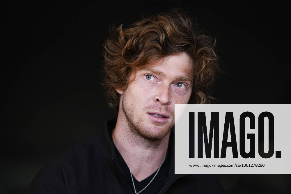 Andrey Rublev during the Mutua Madrid Open 2025, ATP, Tennis Herren Masters 1000 and WTA, Tennis Damen 1000, tennis tournament celebrated at Caja Magica on April 21, 2025 in Madrid, Spain. Madrid SPAIN - ZUMAOpen 20250421_zaa_a181_027